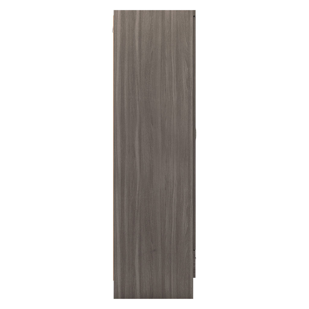 Wooden Wardrobe With 2 Doors And 1 Drawer - Nevada