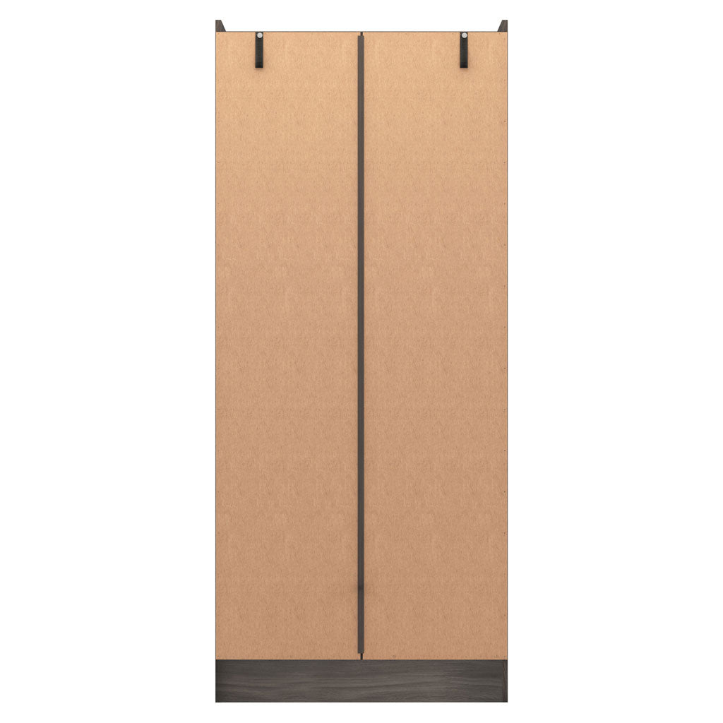 Wooden Wardrobe With 2 Doors And 1 Drawer - Nevada