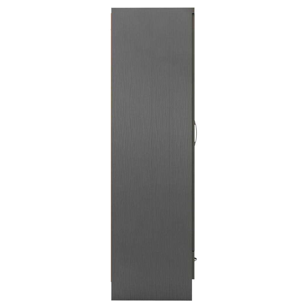 Wooden Wardrobe With 2 Doors And 1 Drawer - Nevada