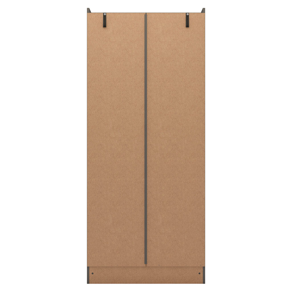 Wooden Wardrobe With 2 Doors And 1 Drawer - Nevada