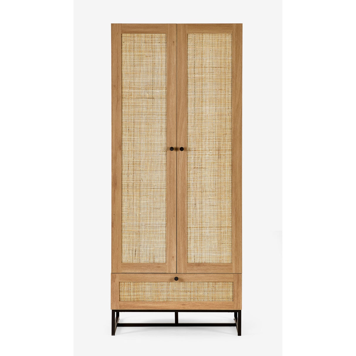 Wooden Wardrobe With 2 Doors And 1 Drawer - Padstow