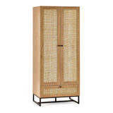 Wooden Wardrobe With 2 Doors And 1 Drawer - Padstow