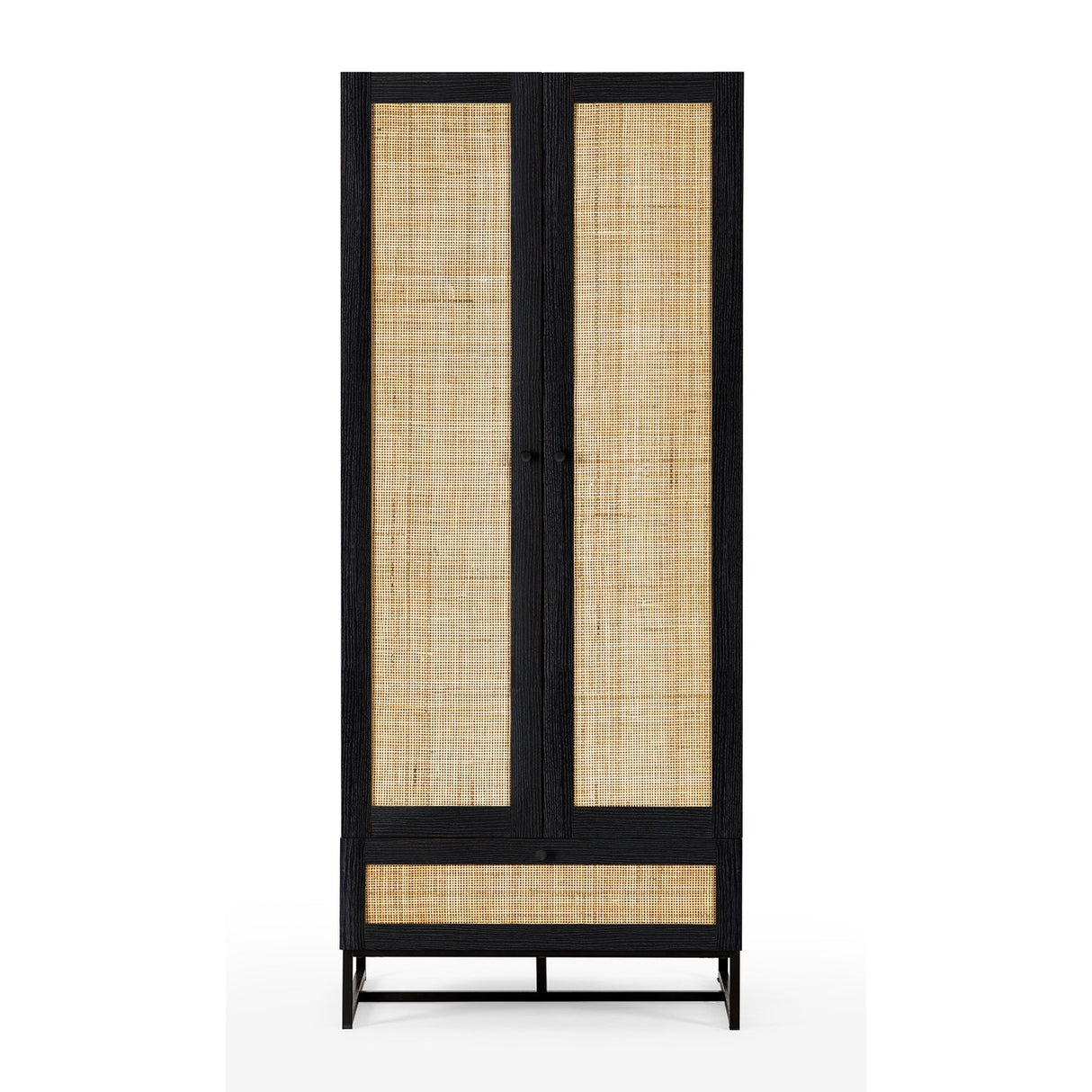 Wooden Wardrobe With 2 Doors And 1 Drawer - Padstow