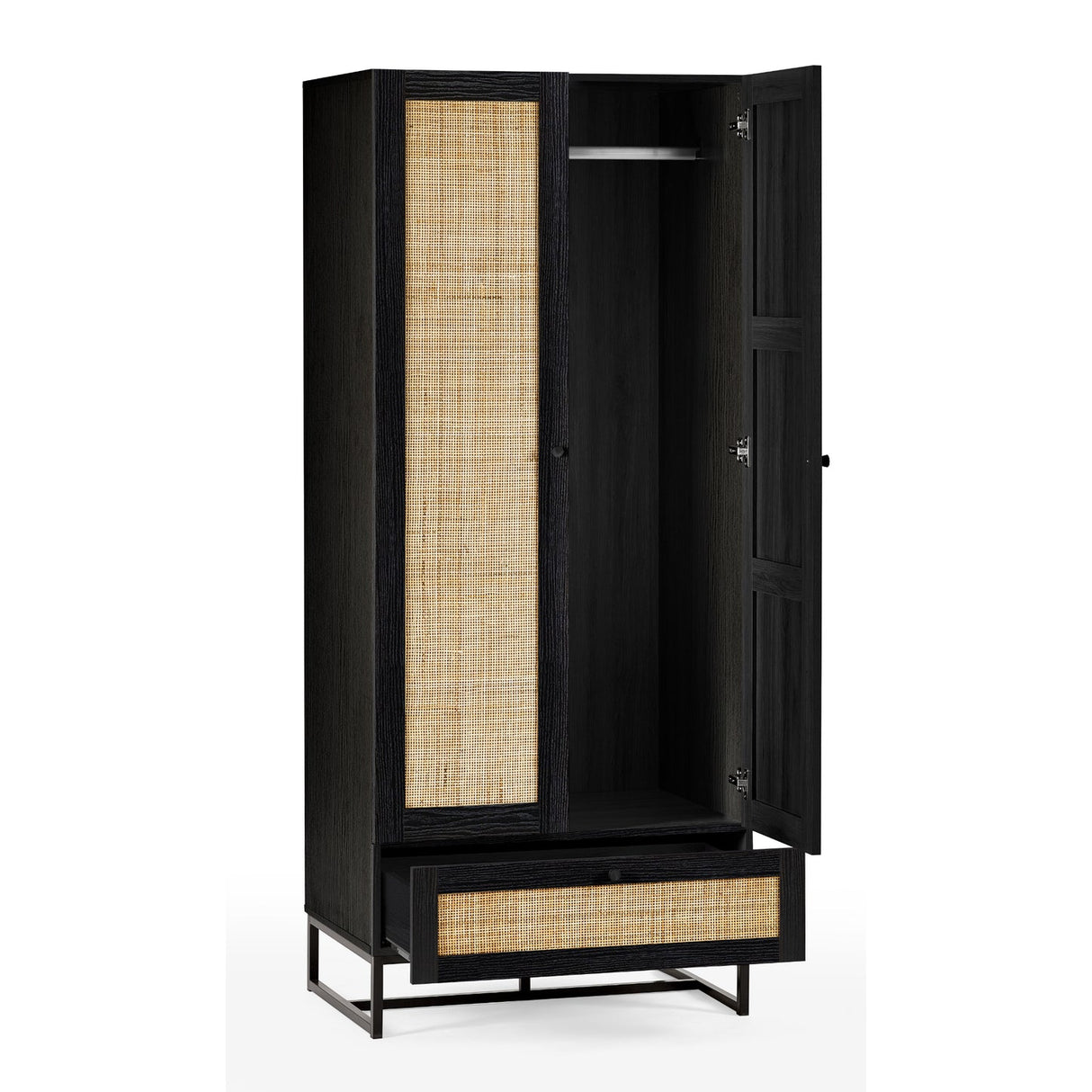 Wooden Wardrobe With 2 Doors And 1 Drawer - Padstow