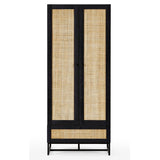 Wooden Wardrobe With 2 Doors And 1 Drawer - Padstow