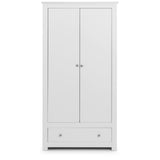 Wooden Wardrobe With 2 Doors And 1 Drawer - Radley