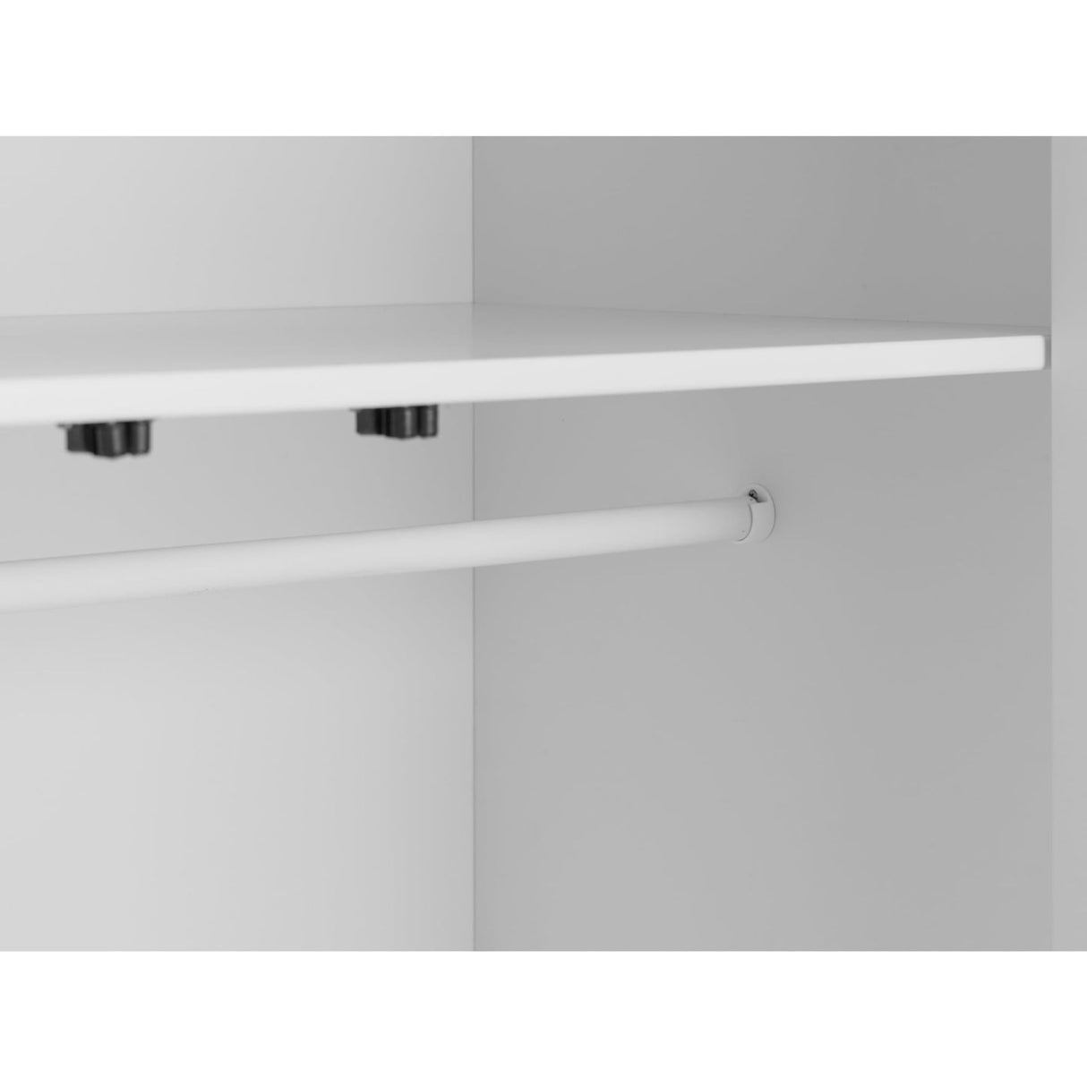 Wooden Wardrobe With 2 Doors And 1 Drawer - Radley