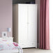 Wooden Wardrobe With 2 Doors And 1 Drawer - Radley
