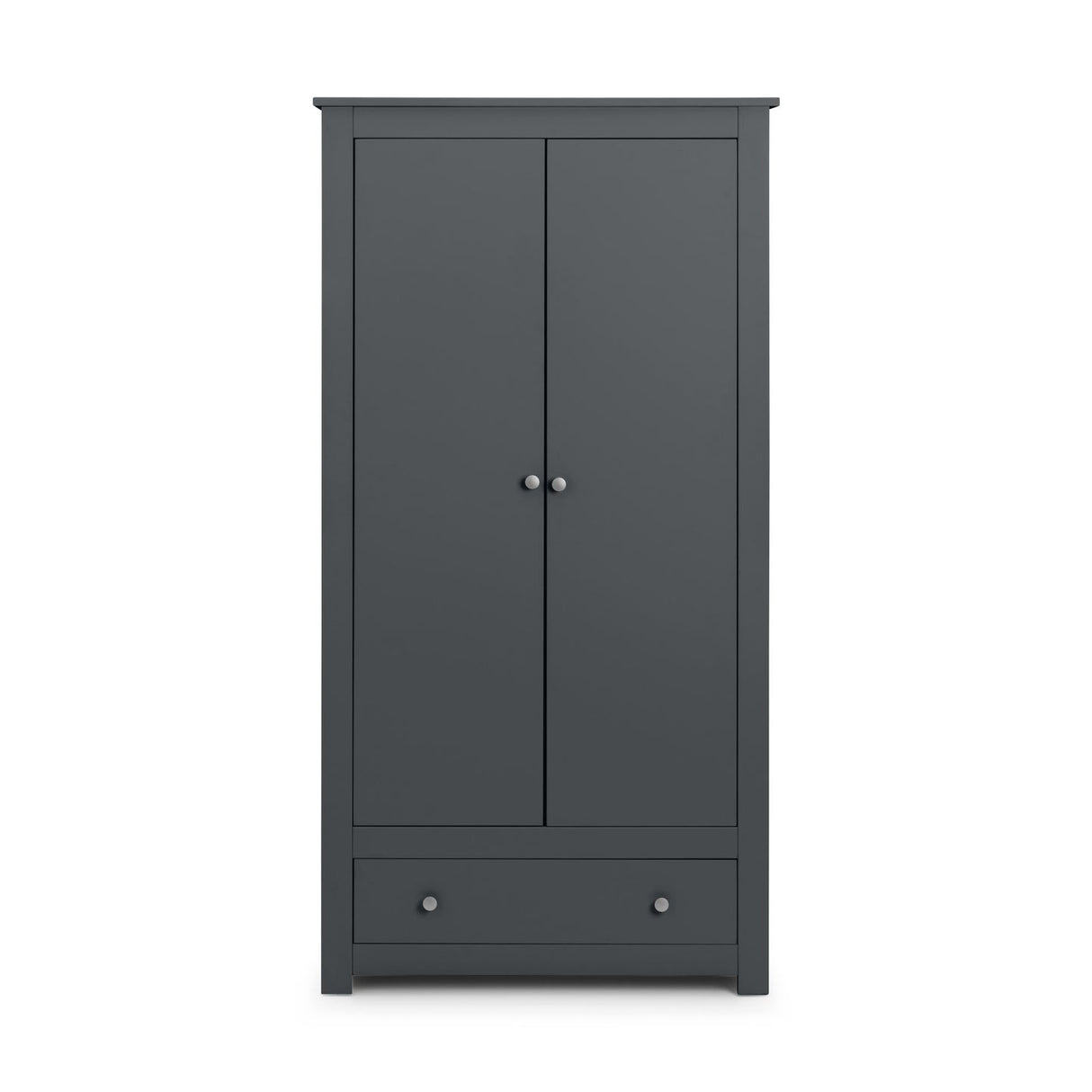 Wooden Wardrobe With 2 Doors And 1 Drawer - Radley