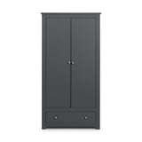 Wooden Wardrobe With 2 Doors And 1 Drawer - Radley