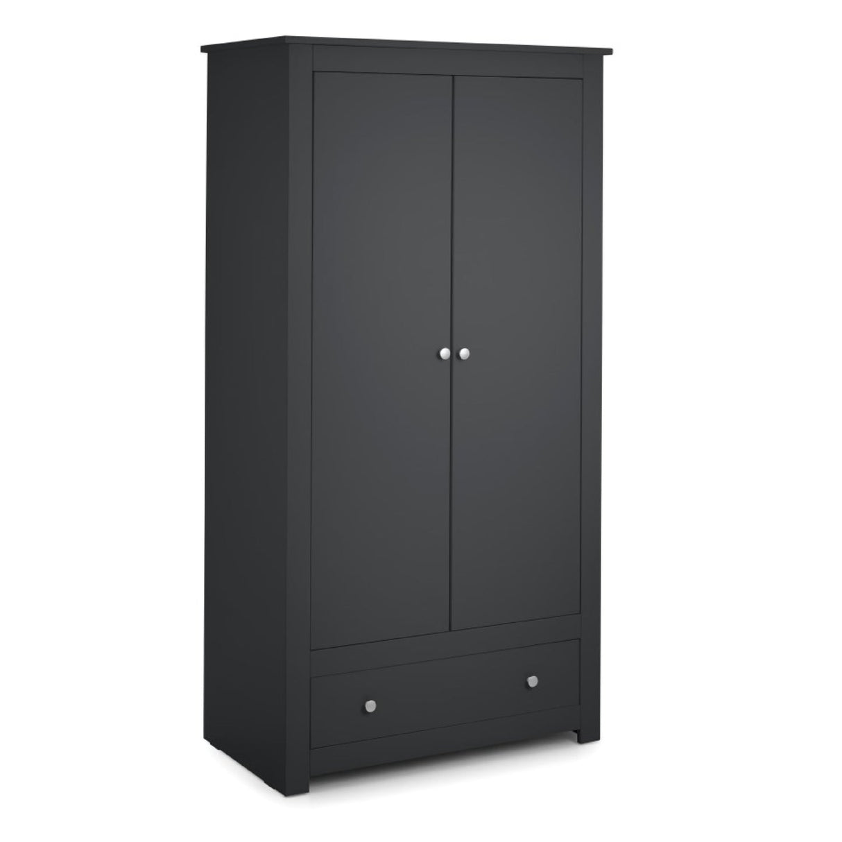 Wooden Wardrobe With 2 Doors And 1 Drawer - Radley