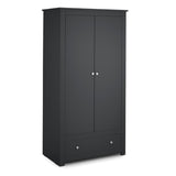 Wooden Wardrobe With 2 Doors And 1 Drawer - Radley