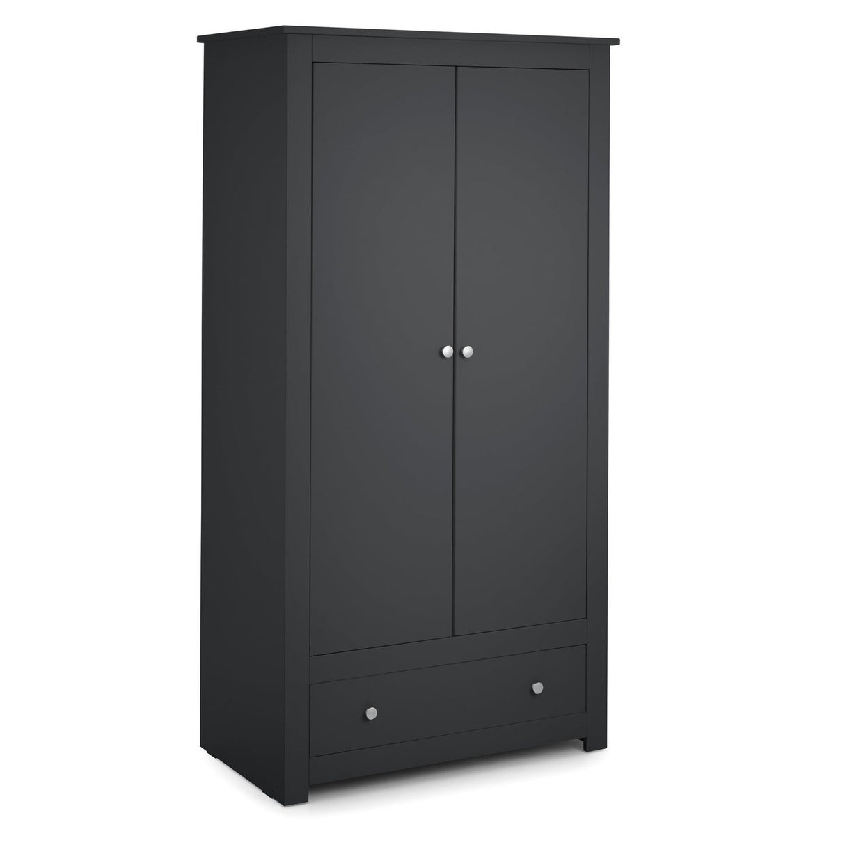 Wooden Wardrobe With 2 Doors And 1 Drawer - Radley