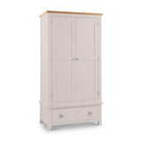 Wooden Wardrobe With 2 Doors And 1 Drawer - Richmond