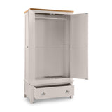 Wooden Wardrobe With 2 Doors And 1 Drawer - Richmond