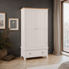 Wooden Wardrobe With 2 Doors And 1 Drawer - Richmond
