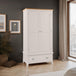 Wooden Wardrobe With 2 Doors And 1 Drawer - Richmond