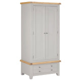 Wooden Wardrobe With 2 Doors And 1 Drawer - Windsor
