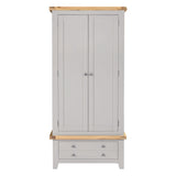 Wooden Wardrobe With 2 Doors And 1 Drawer - Windsor