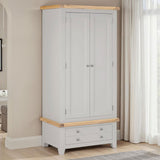 Wooden Wardrobe With 2 Doors And 1 Drawer - Windsor