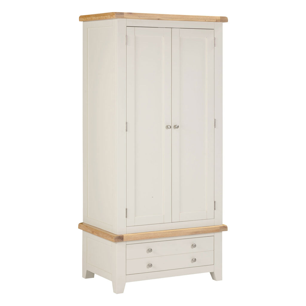 Wooden Wardrobe With 2 Doors And 1 Drawer - Windsor