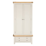 Wooden Wardrobe With 2 Doors And 1 Drawer - Windsor