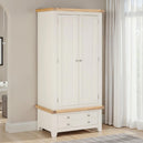 Wooden Wardrobe With 2 Doors And 1 Drawer - Windsor