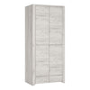 Wooden Wardrobe With 2 Doors And 2 Drawers - Angel