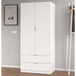 Wooden Wardrobe 81cm Wide With 2 Doors And 2 Drawers - Carmel