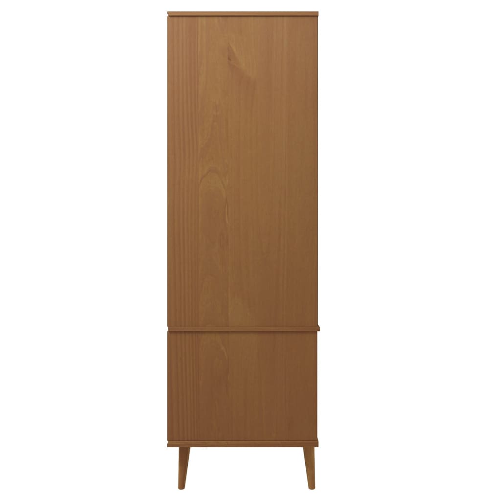 Wooden Wardrobe With 2 Doors And 2 Drawers - Molde