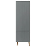 Wooden Wardrobe With 2 Doors And 2 Drawers - Molde