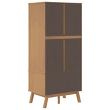 Wooden Wardrobe With 2 Doors And 2 Drawers - Olden