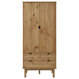 Wooden Wardrobe With 2 Doors And 2 Drawers - Otta