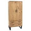 Wooden Wardrobe With 2 Doors And 2 Drawers - Texas