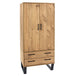 Wooden Wardrobe With 2 Doors And 2 Drawers - Texas