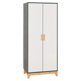 Wooden Wardrobe With 2 Doors - Cleveland