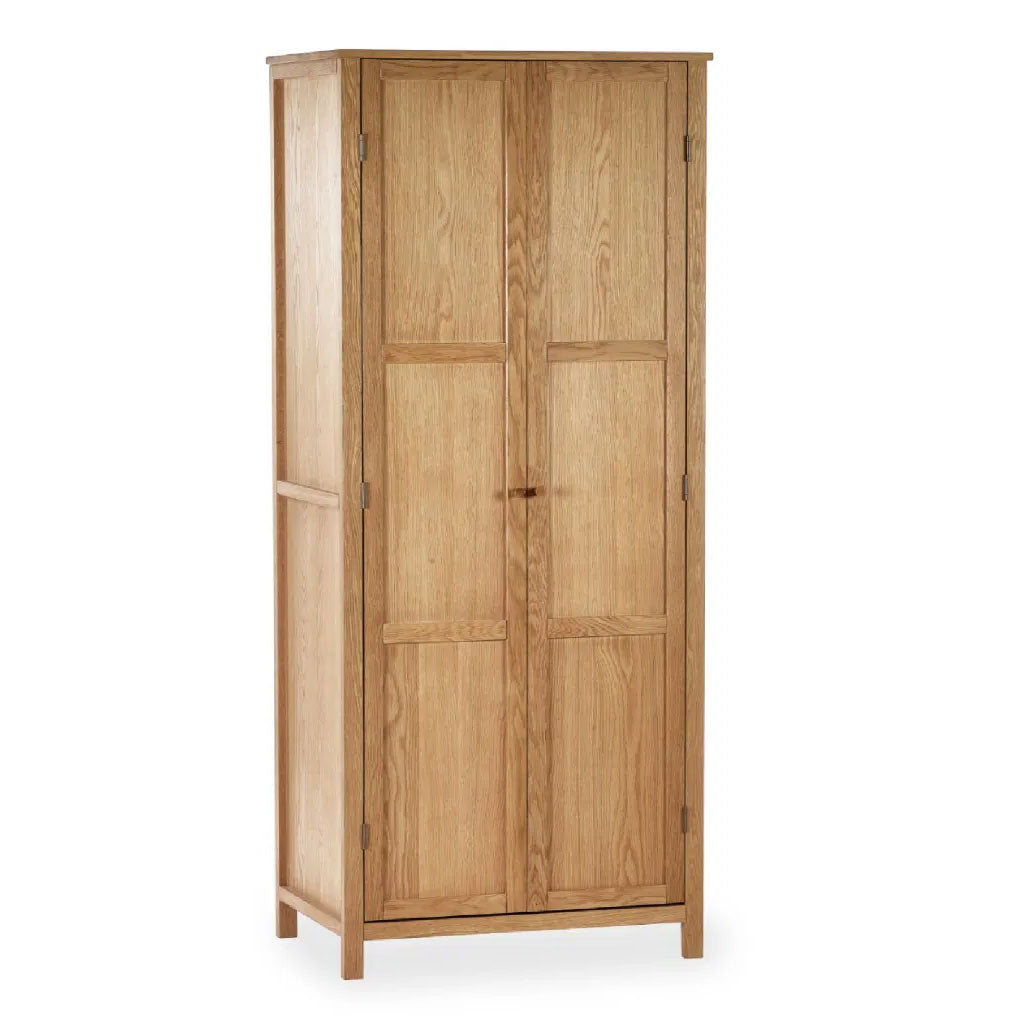 Wooden Wardrobe With 2 Doors - Coxmoor