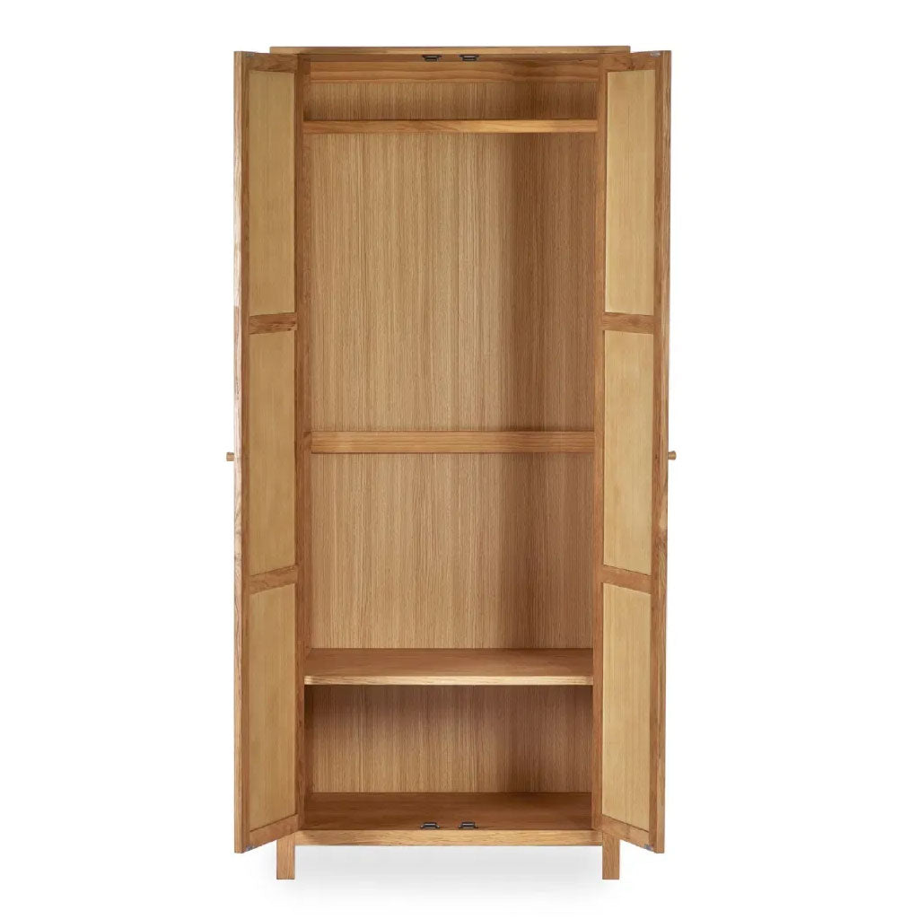 Wooden Wardrobe With 2 Doors - Coxmoor