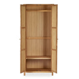 Wooden Wardrobe With 2 Doors - Coxmoor