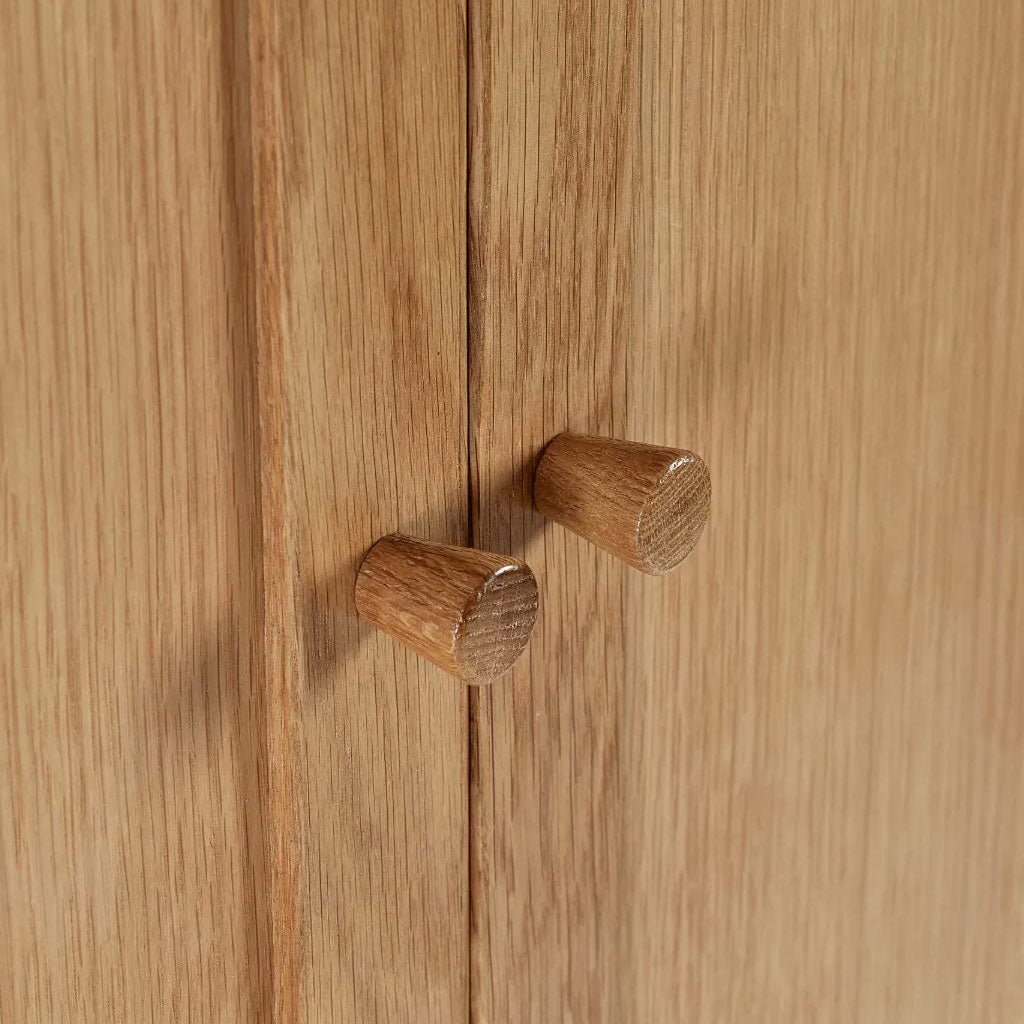 Wooden Wardrobe With 2 Doors - Coxmoor