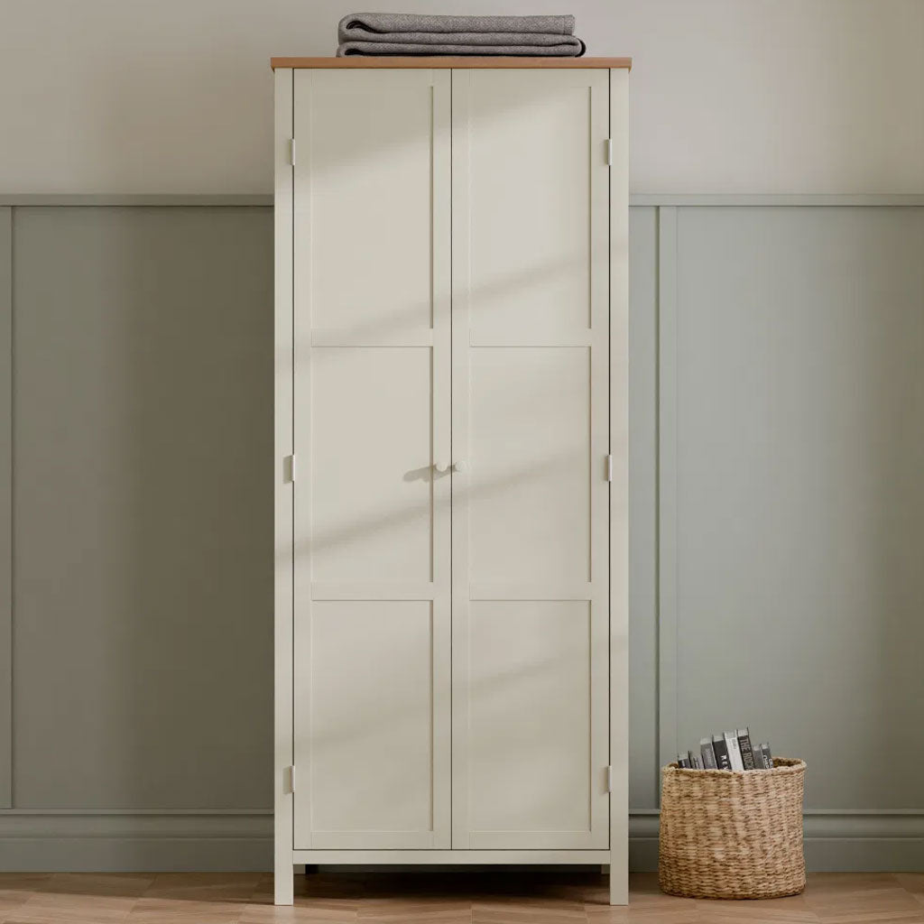 Wooden Wardrobe With 2 Doors - Coxmoor