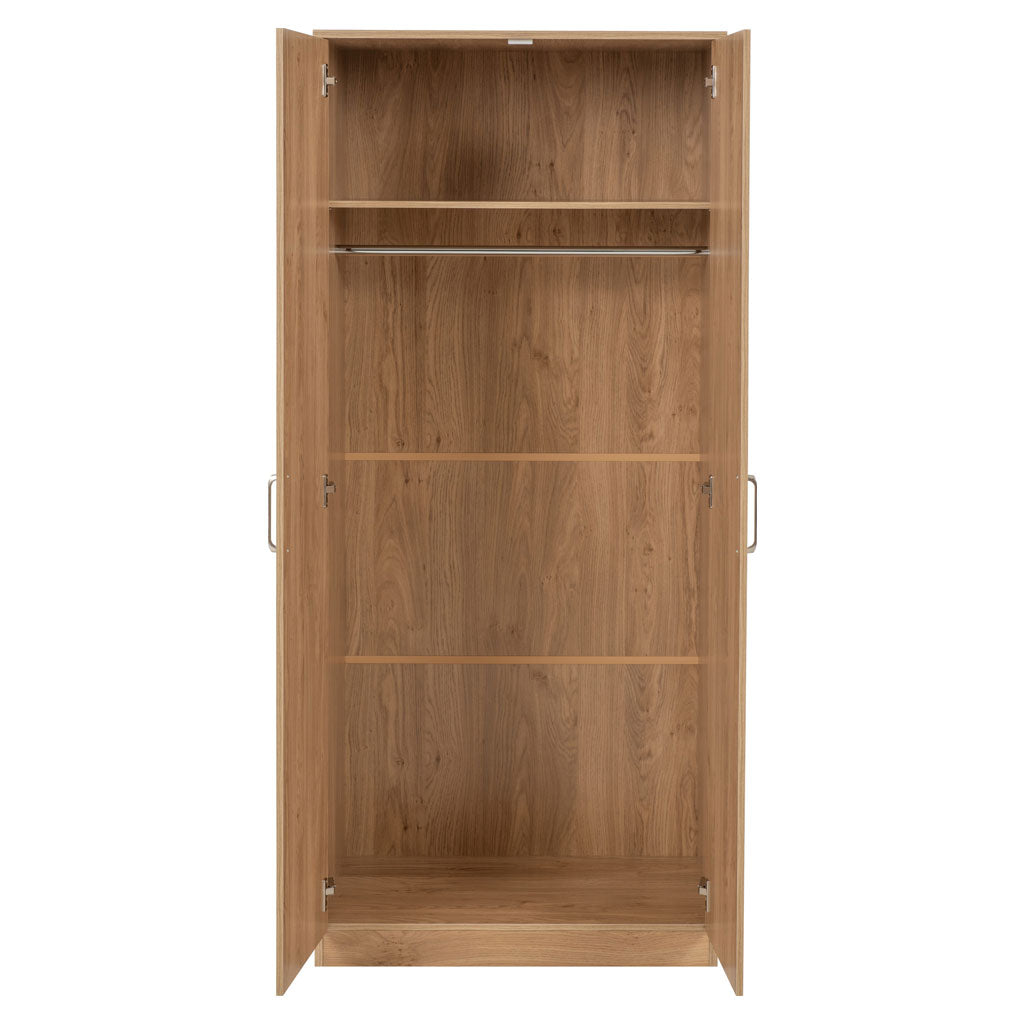 Wooden Wardrobe With 2 Doors - Dakota