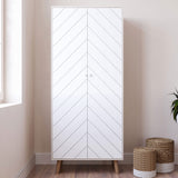 Wooden Wardrobe With 2 Doors - Dixie