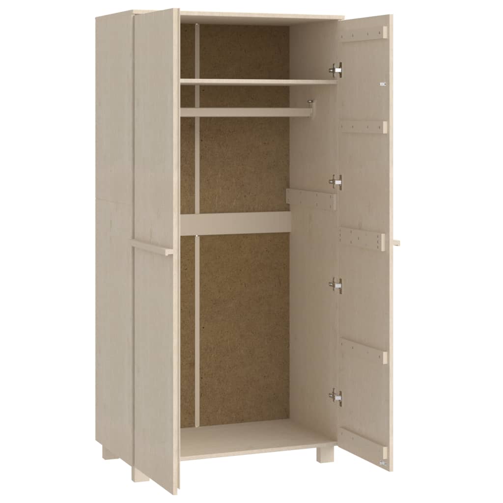 Wooden Wardrobe With 2 Doors - Hamar
