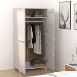 Wooden Wardrobe With 2 Doors - Hamar