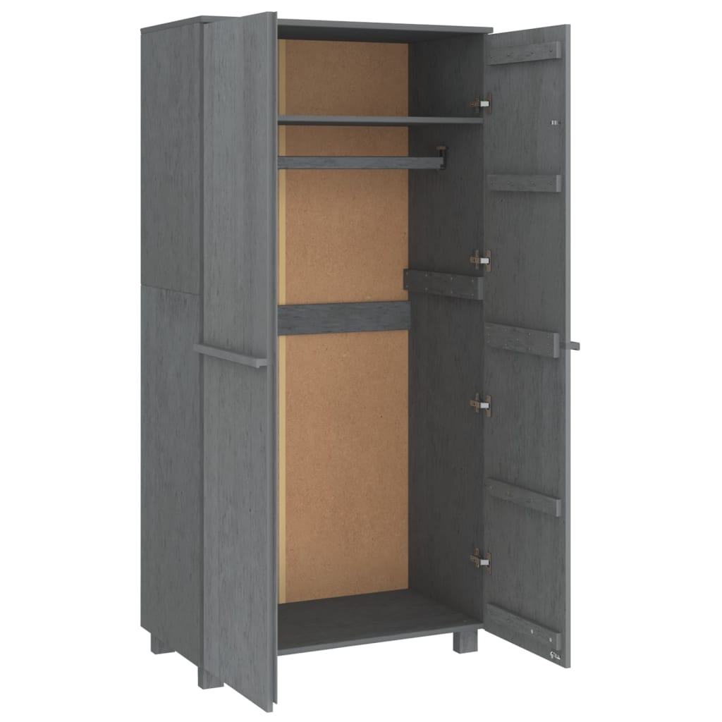 Wooden Wardrobe With 2 Doors - Hamar