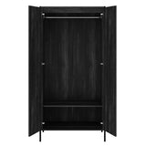 Wooden Wardrobe With 2 Doors - Hoxton
