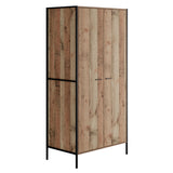 Wooden Wardrobe With 2 Doors - Hoxton