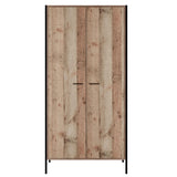 Wooden Wardrobe With 2 Doors - Hoxton