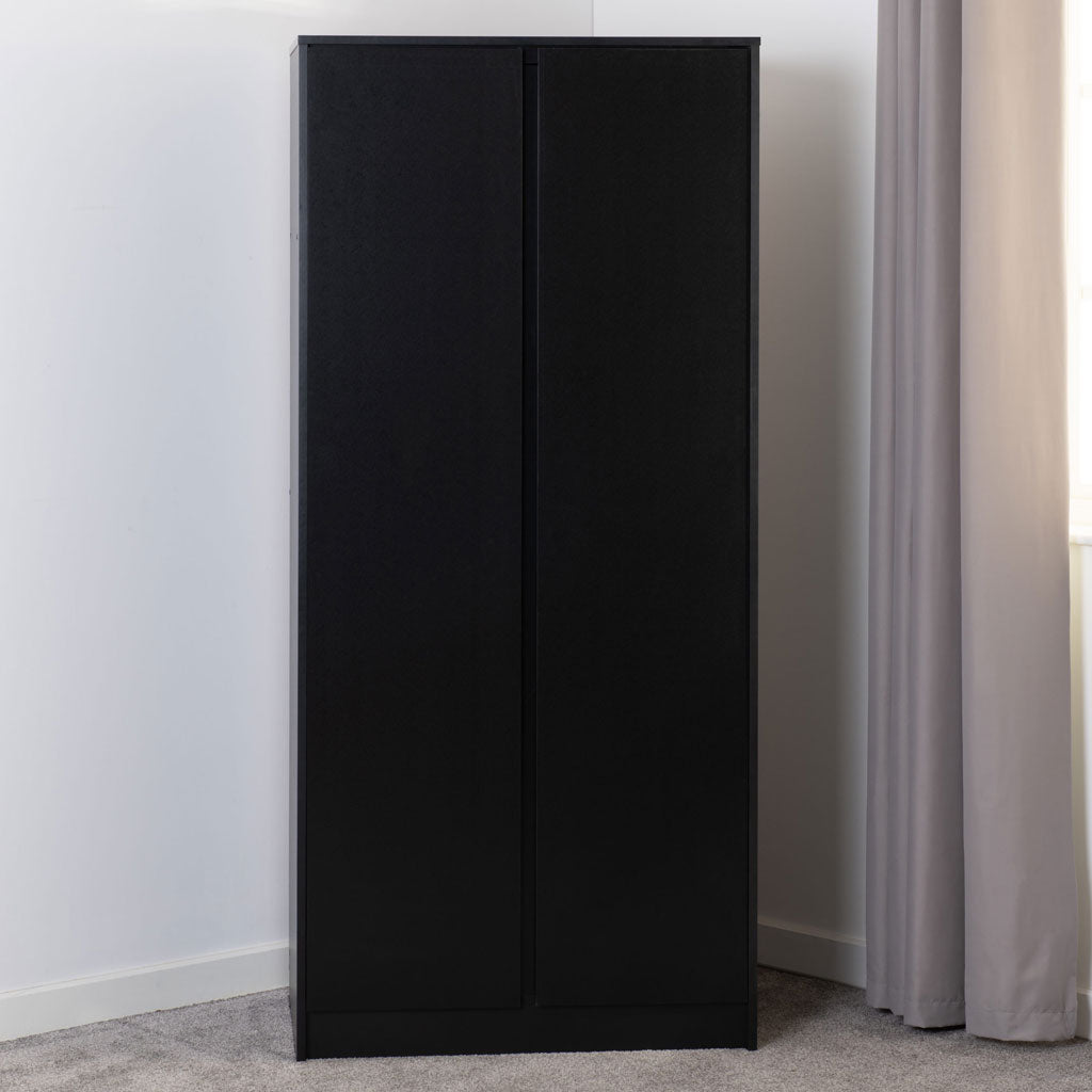 Wooden Wardrobe With 2 Doors - Malvern